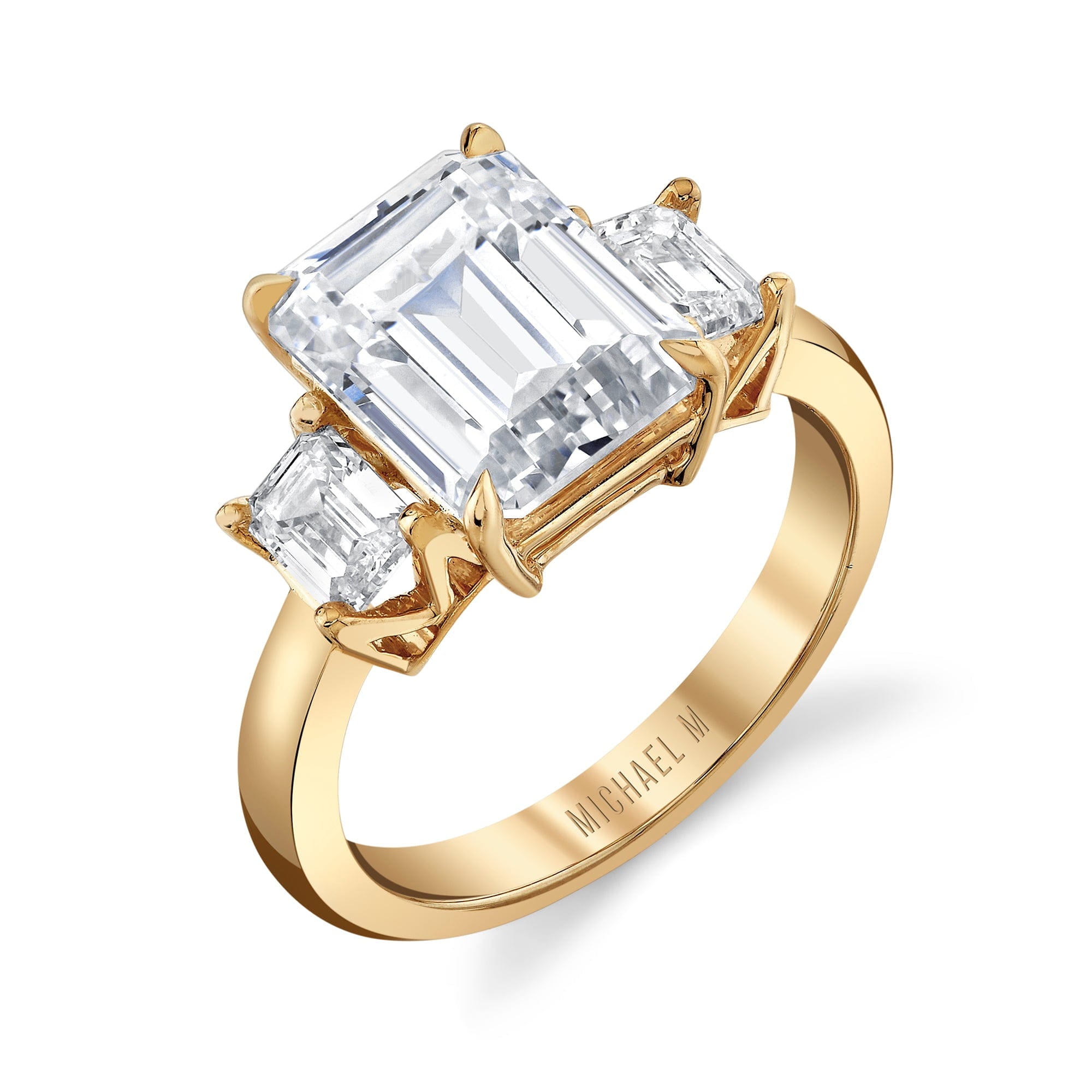 MICHAEL M Engagement Rings Meksian R907-3 Emerald