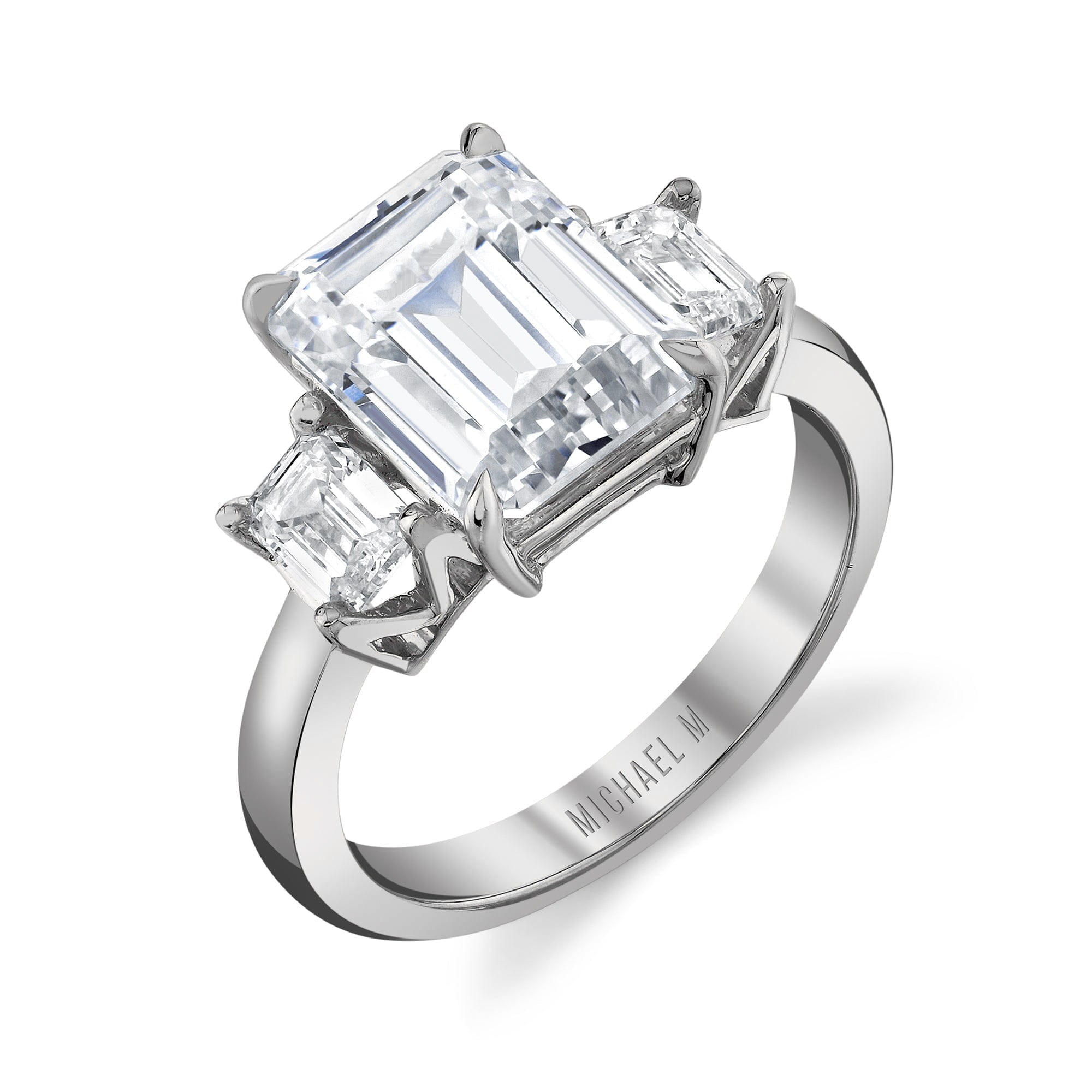 MICHAEL M Engagement Rings Meksian R907-3 Emerald