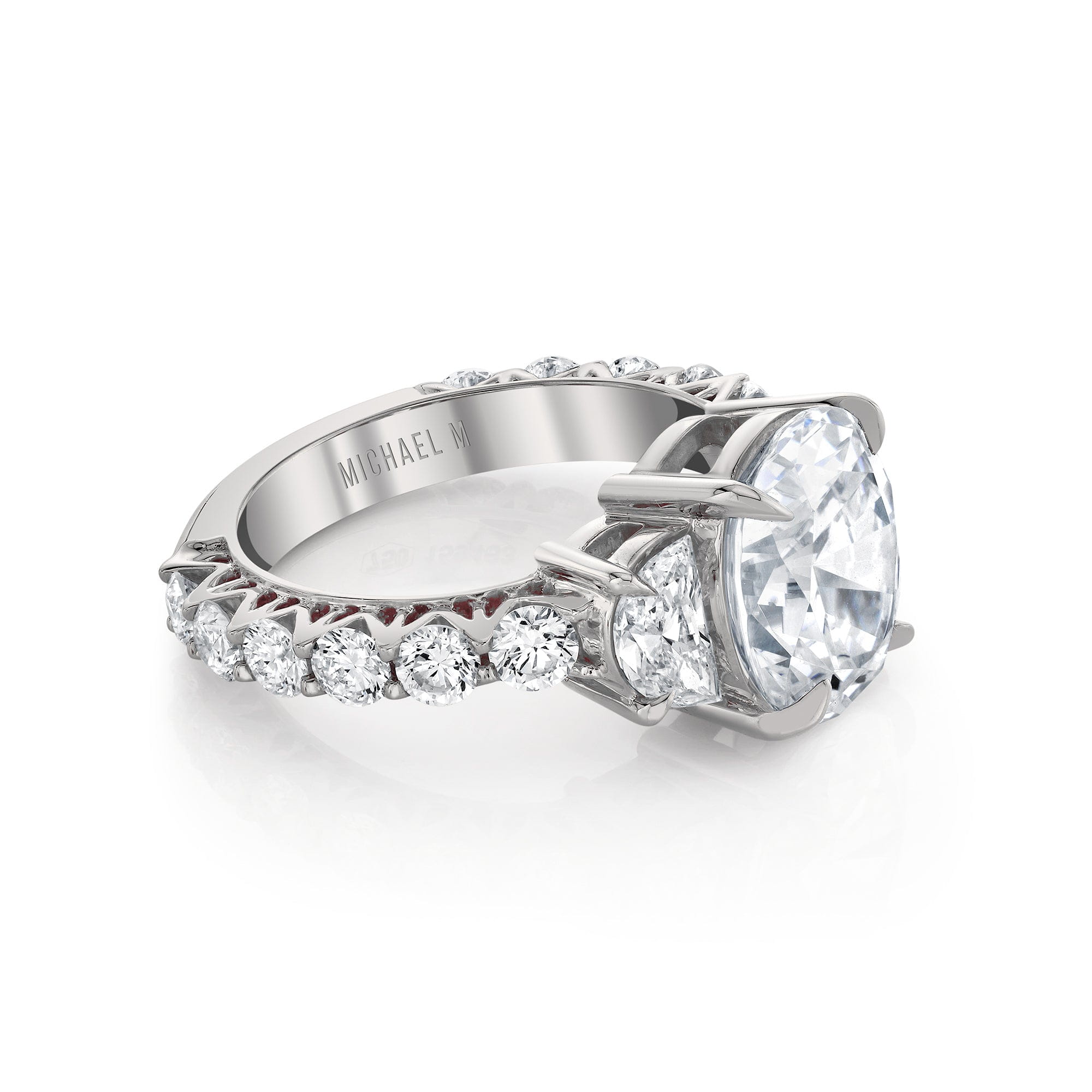 MICHAEL M Engagement Rings Meksian R908-4 Oval