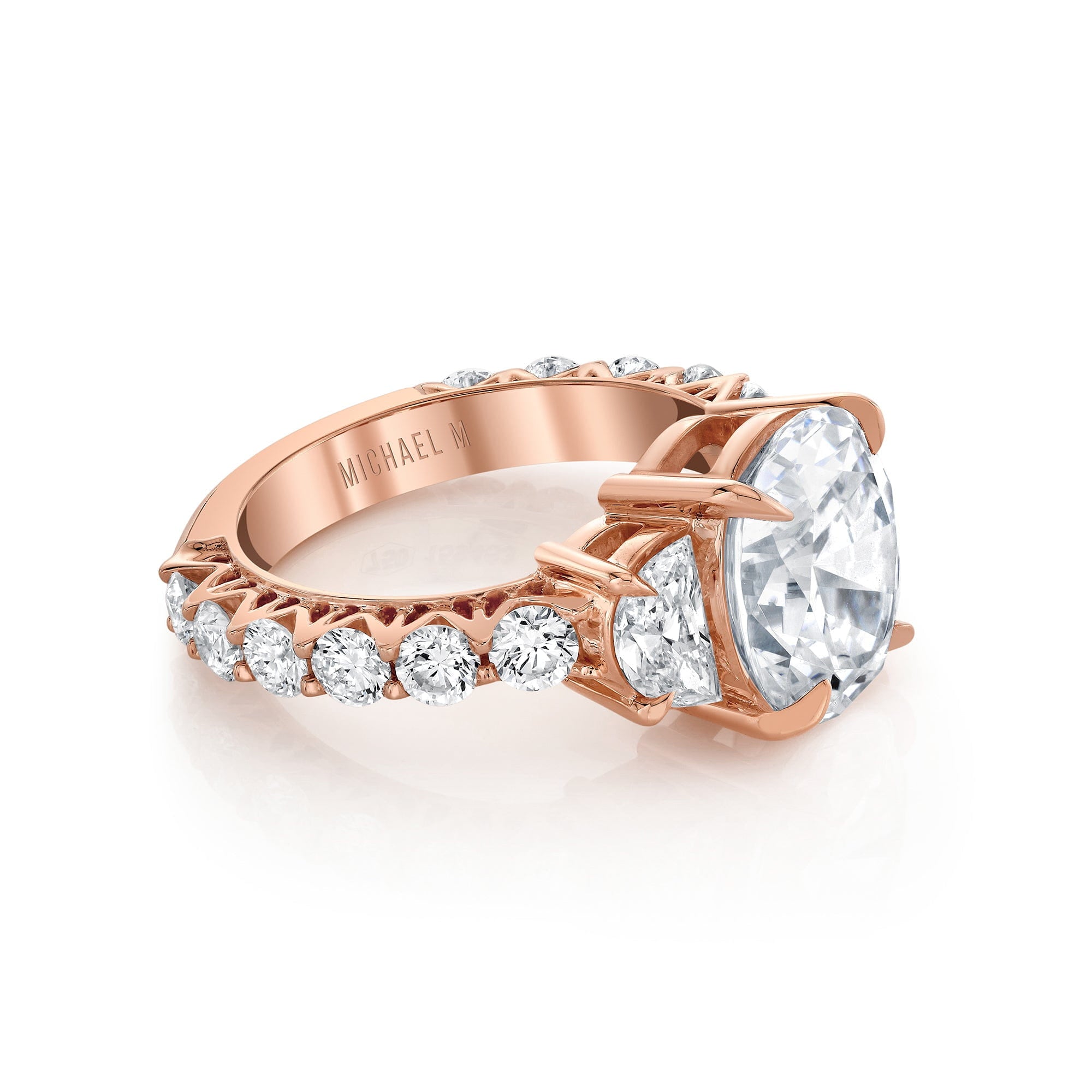 MICHAEL M Engagement Rings Meksian R908-4 Oval