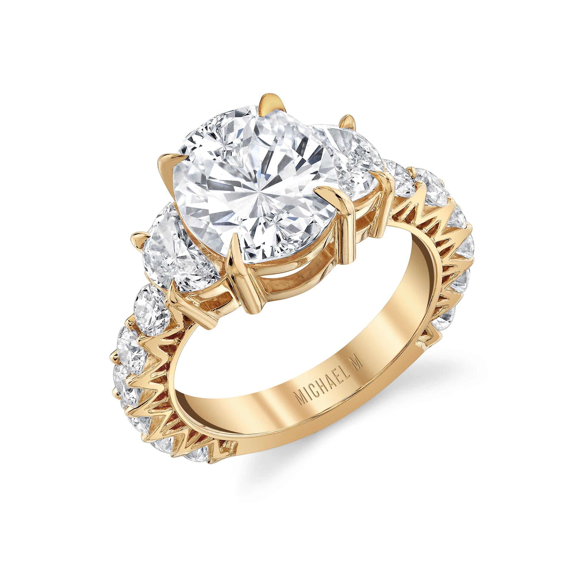 MICHAEL M Engagement Rings Meksian R908-4 Oval