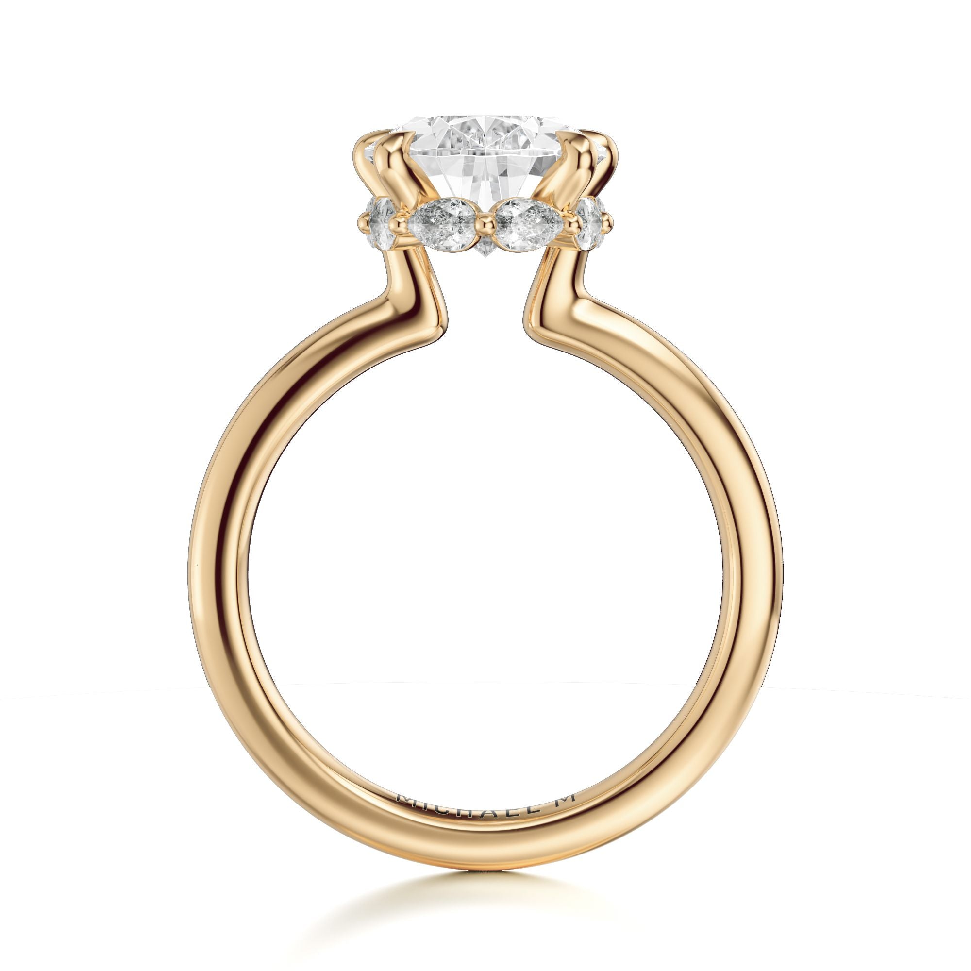 MICHAEL M Engagement Rings Monarch R855 Pear