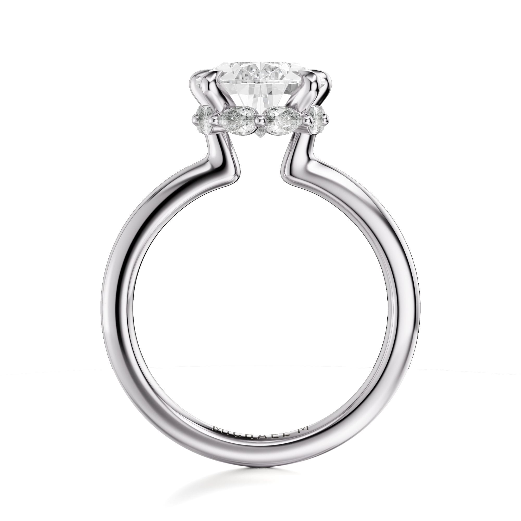 MICHAEL M Engagement Rings Monarch R855 Pear