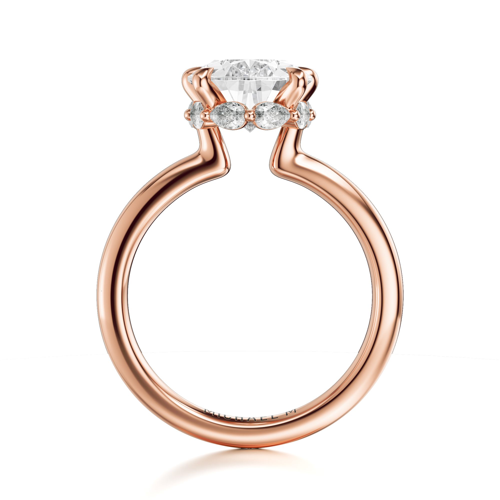 MICHAEL M Engagement Rings Monarch R855 Pear
