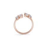 MICHAEL M Engagement Rings Montage Cluster Bypass Ring