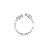 MICHAEL M Engagement Rings Montage Cluster Bypass Ring