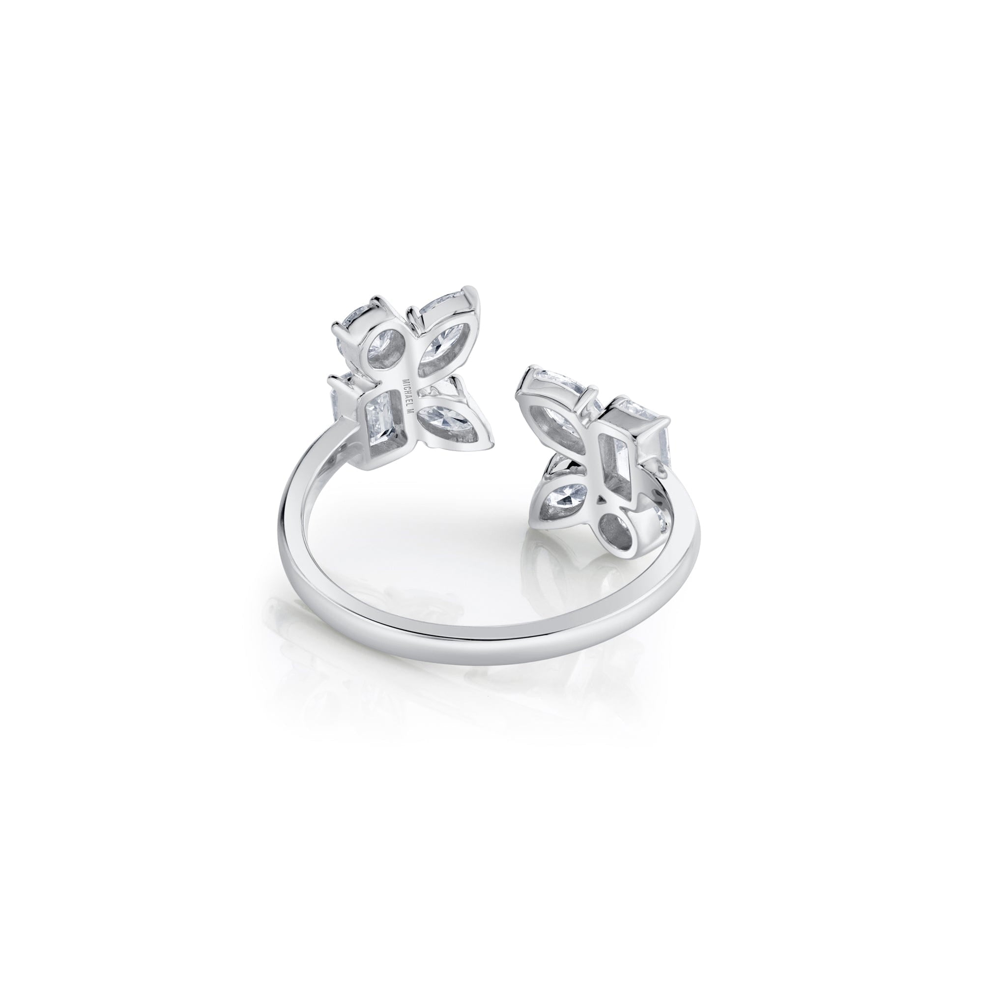 MICHAEL M Engagement Rings Montage Cluster Bypass Ring