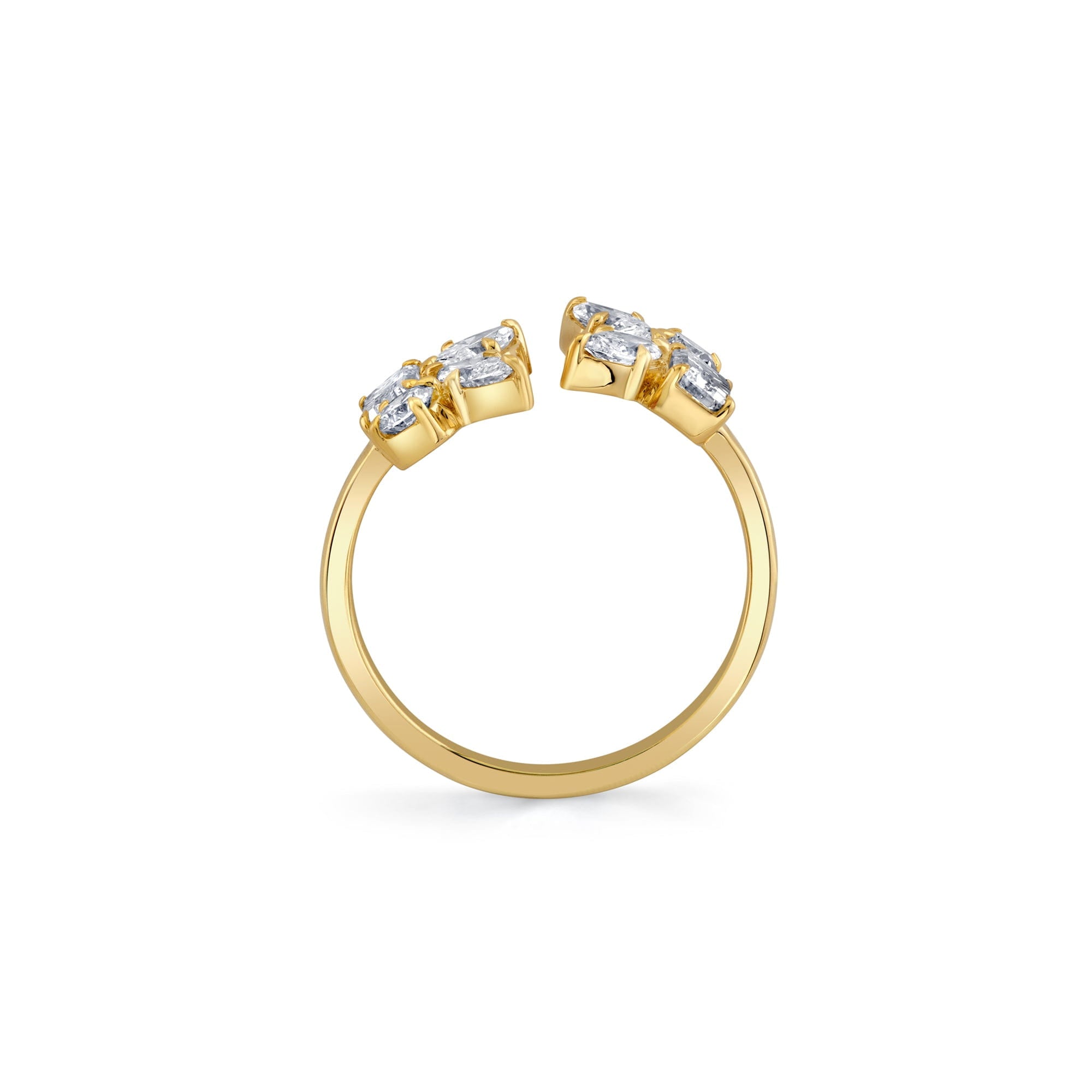MICHAEL M Engagement Rings Montage Cluster Bypass Ring