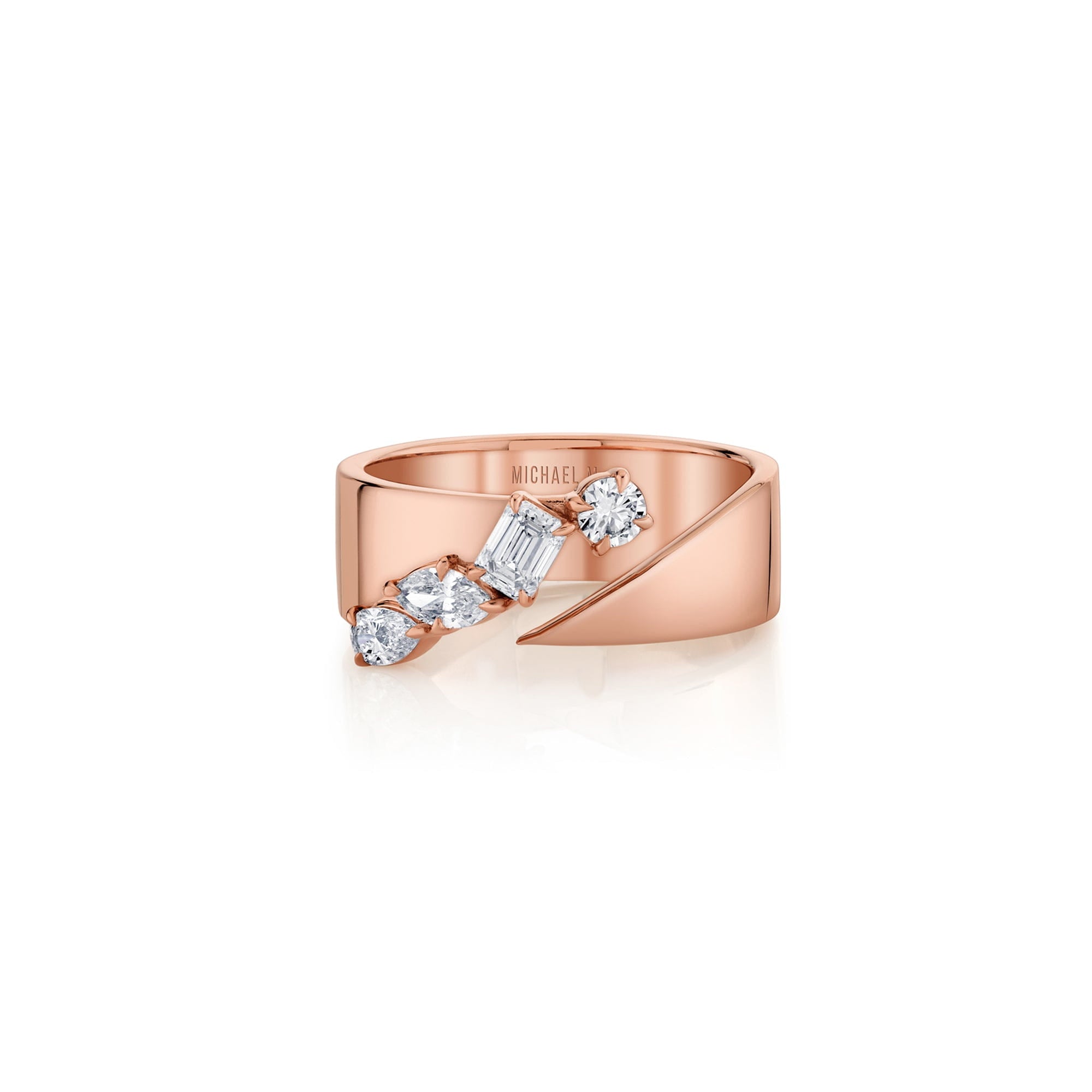 MICHAEL M Engagement Rings Montage Diamond Split Band