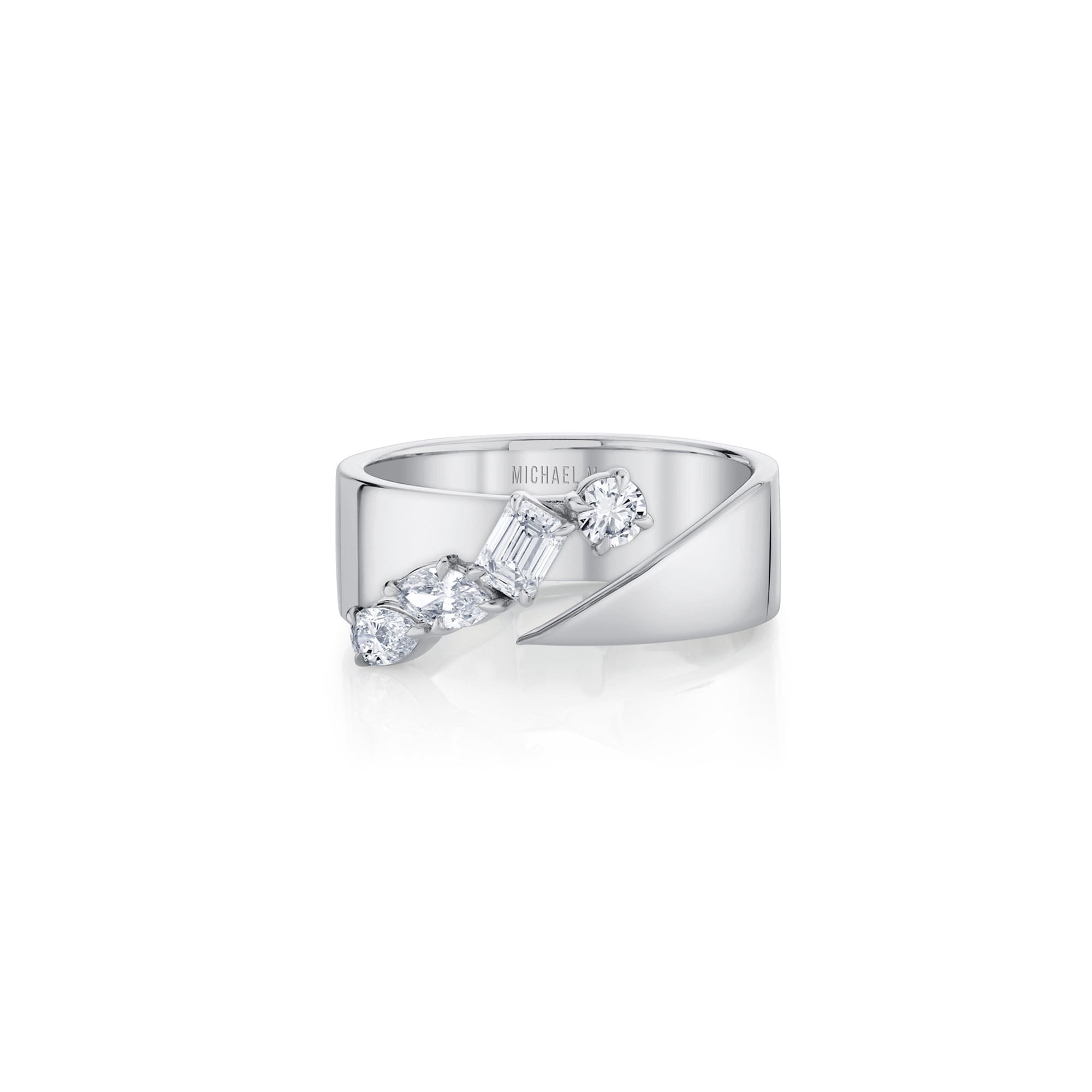 MICHAEL M Engagement Rings Montage Diamond Split Band
