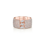 MICHAEL M Engagement Rings Montage Pave Cigar Band