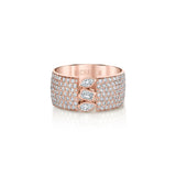 MICHAEL M Engagement Rings Montage Pave Cigar Band