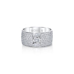 MICHAEL M Engagement Rings Montage Pave Cigar Band