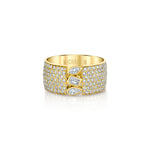 MICHAEL M Engagement Rings Montage Pave Cigar Band