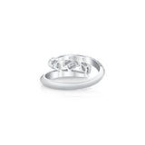 MICHAEL M Engagement Rings Montage Pave Knife Edge Bypass Ring