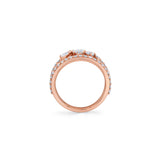 MICHAEL M Engagement Rings Montage Single Cluster Tension Band