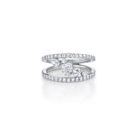 MICHAEL M Engagement Rings Montage Single Cluster Tension Band