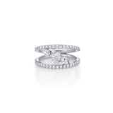 MICHAEL M Engagement Rings Montage Single Cluster Tension Band