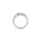MICHAEL M Engagement Rings Montage Single Cluster Tension Band