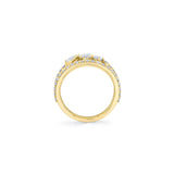 MICHAEL M Engagement Rings Montage Single Cluster Tension Band