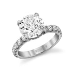 MICHAEL M Engagement Rings Platinum / 4 Crown R731-3 Round R731-3RD