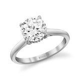 MICHAEL M Engagement Rings Platinum / 4 Crown R826-2 Round R826-2RD
