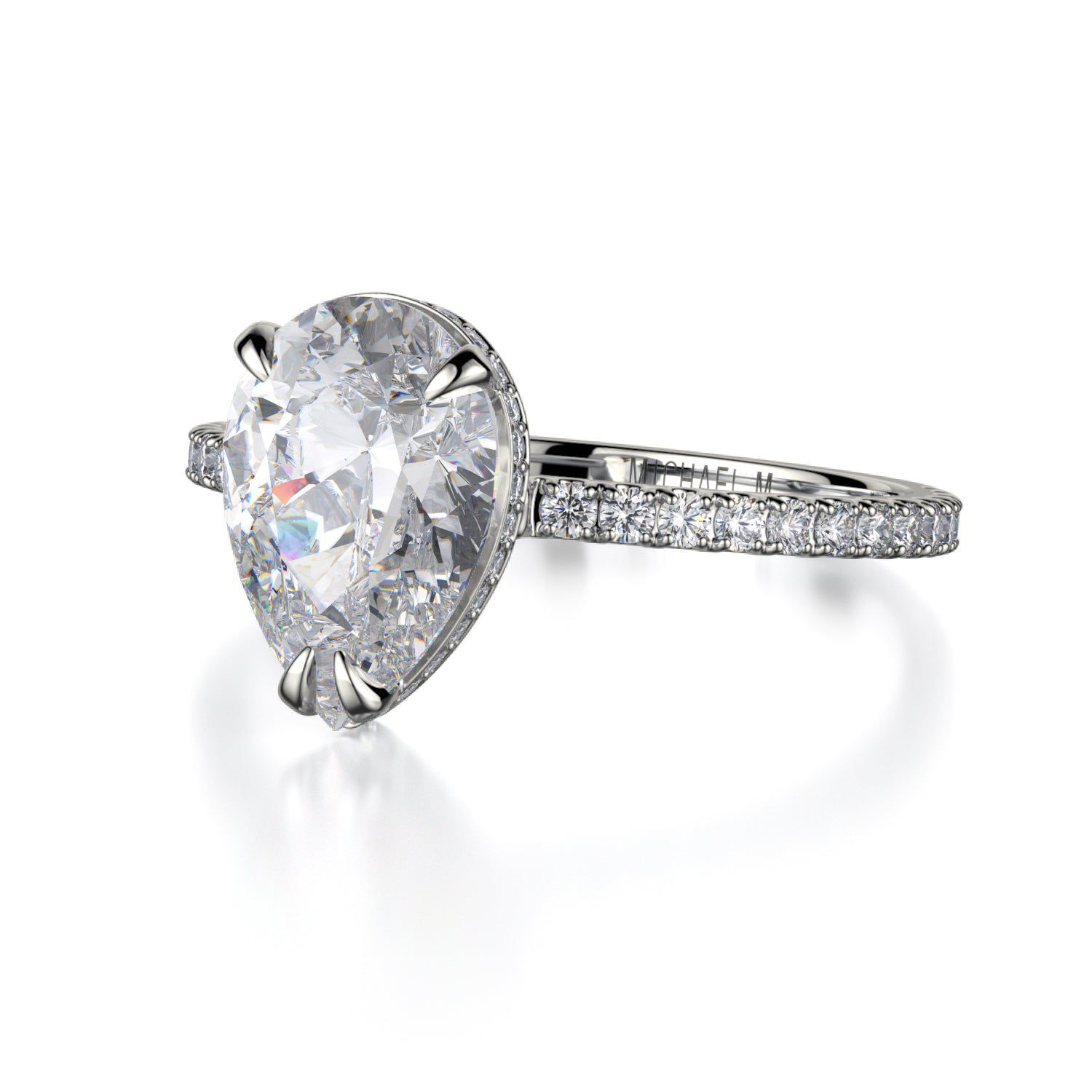MICHAEL M Engagement Rings Platinum Crown R715-2PR R715-2PRP