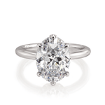 MICHAEL M Engagement Rings Platinum Need CTW side stones/GIA  Monarch Oval Monarch Round Not-So-Hidden-Halo IR834-3.07OV