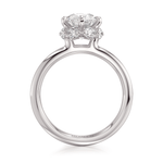 MICHAEL M Engagement Rings Platinum Need CTW side stones/GIA  Monarch Oval Monarch Round Not-So-Hidden-Halo IR834-3.07OV