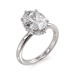 MICHAEL M Engagement Rings Platinum Need CTW side stones/GIA  Monarch Oval Monarch Round Not-So-Hidden-Halo IR834-3.07OV