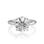 MICHAEL M Engagement Rings Platinum Need CTW side stones/GIA Monarch Round Not-So-Hidden-Halo IR836-3.65RD