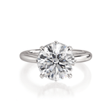 MICHAEL M Engagement Rings Platinum Need CTW side stones/GIA Monarch Round Not-So-Hidden-Halo IR836-3.65RD