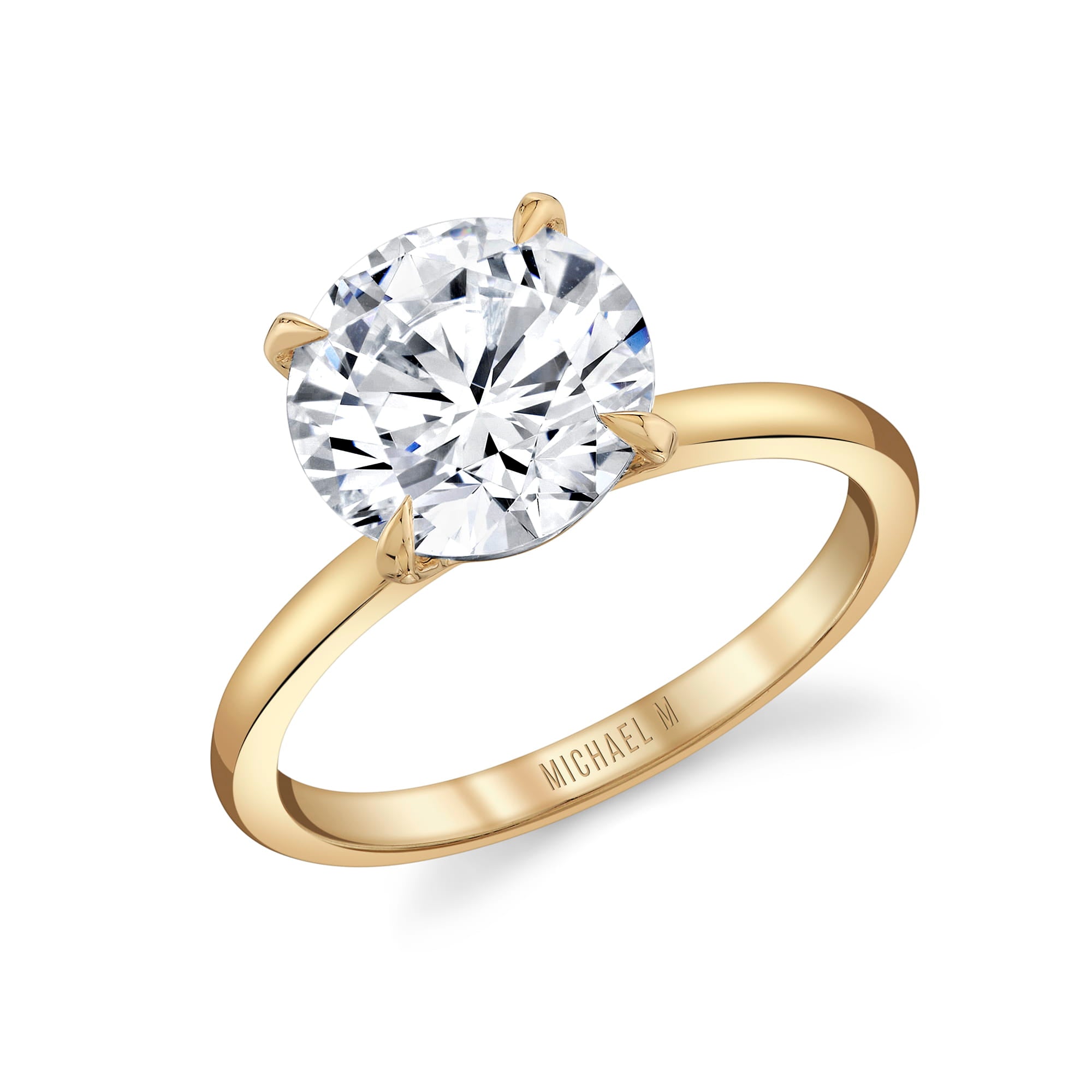 MICHAEL M Engagement Rings Solitaire R706 High Polished