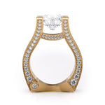 MICHAEL M Engagement Rings Strada Round Triple Row