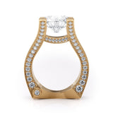 MICHAEL M Engagement Rings Strada Round Triple Row