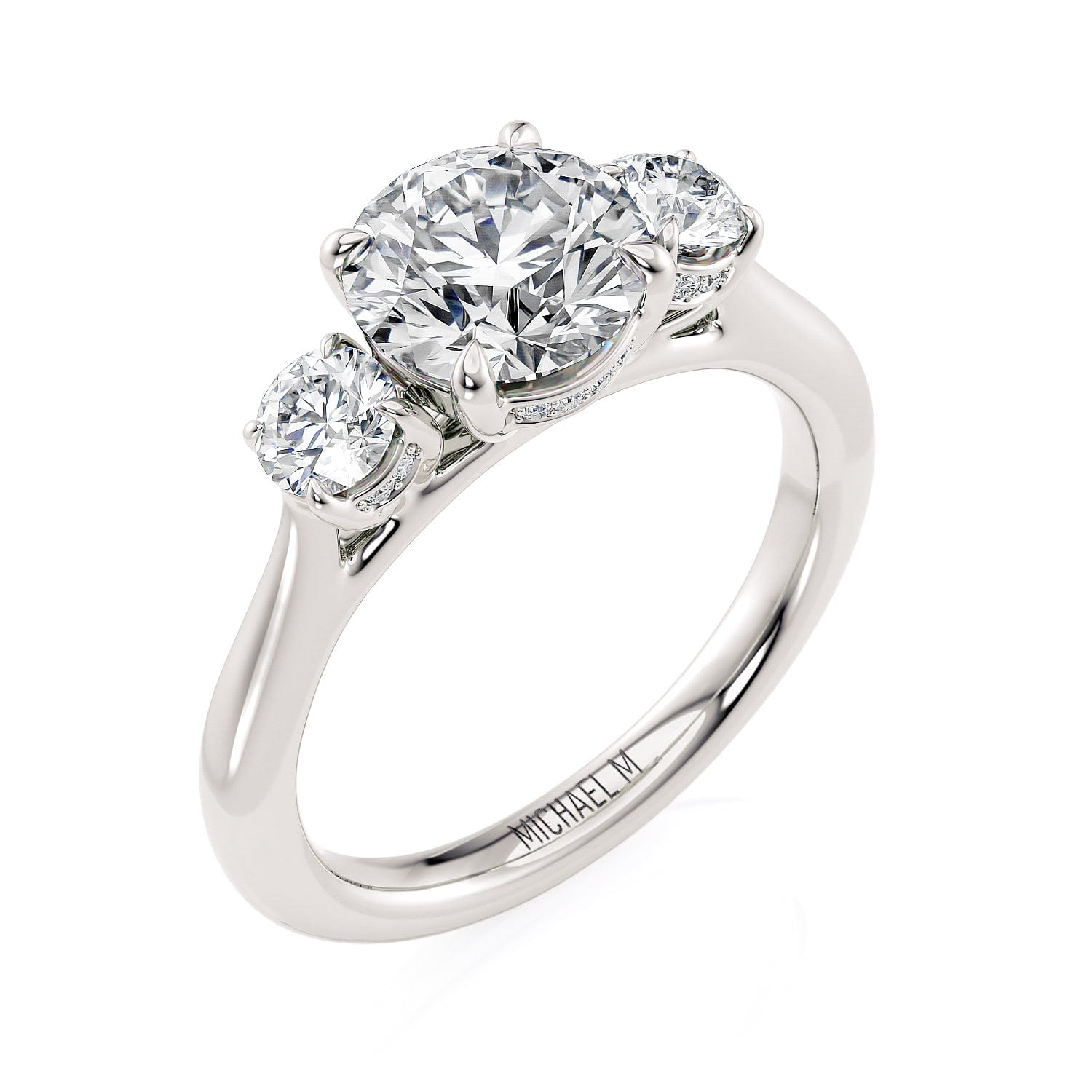 MICHAEL M Engagement Rings Trinity R805-1.5