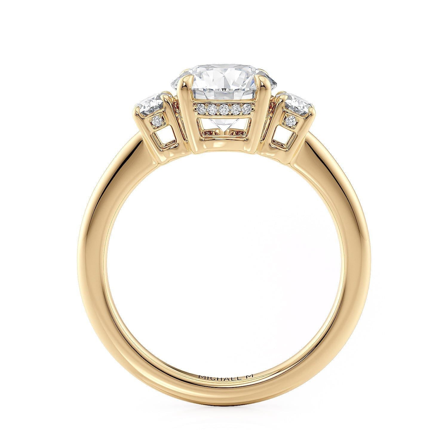 MICHAEL M Engagement Rings Trinity R806-1.5