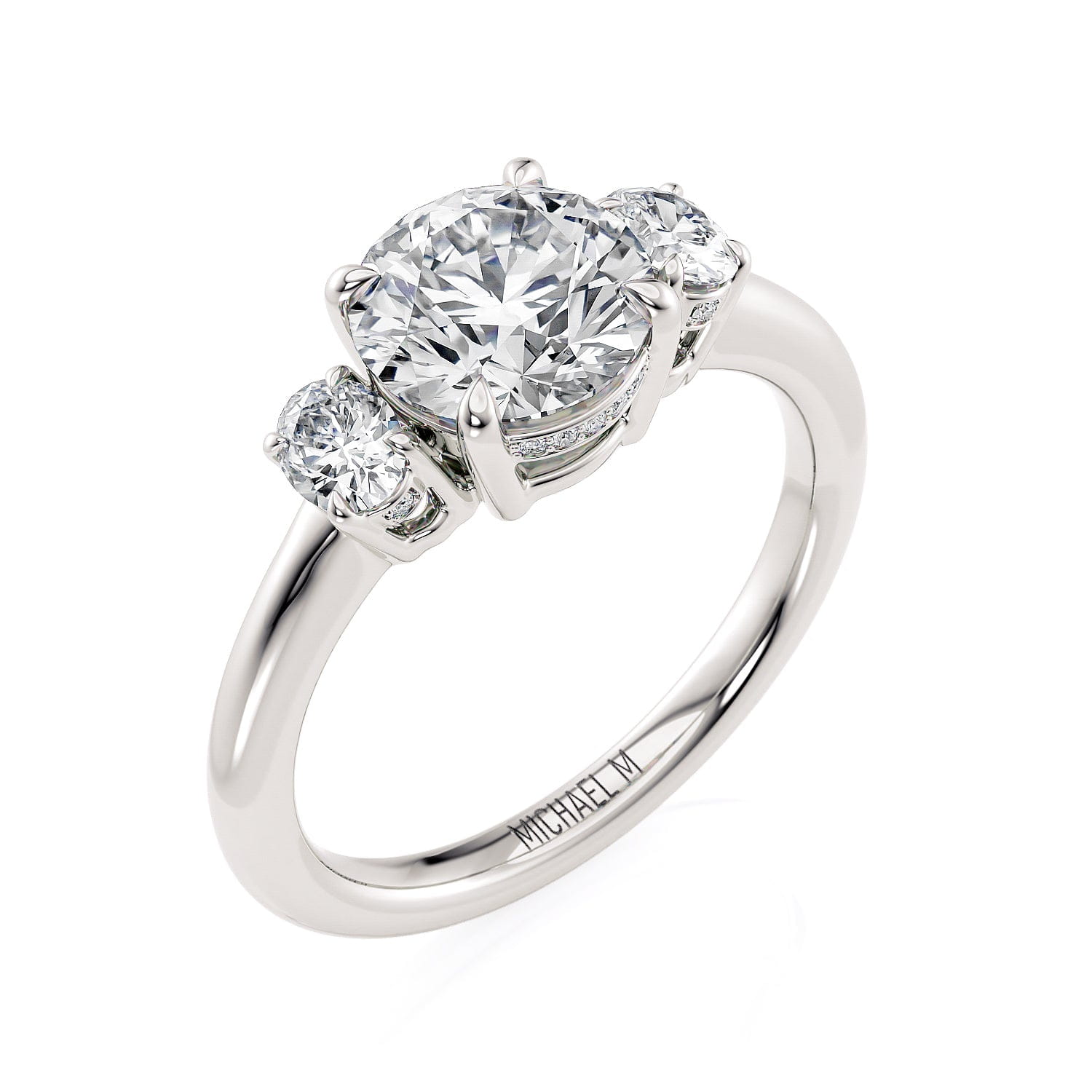 MICHAEL M Engagement Rings Trinity R806-1.5