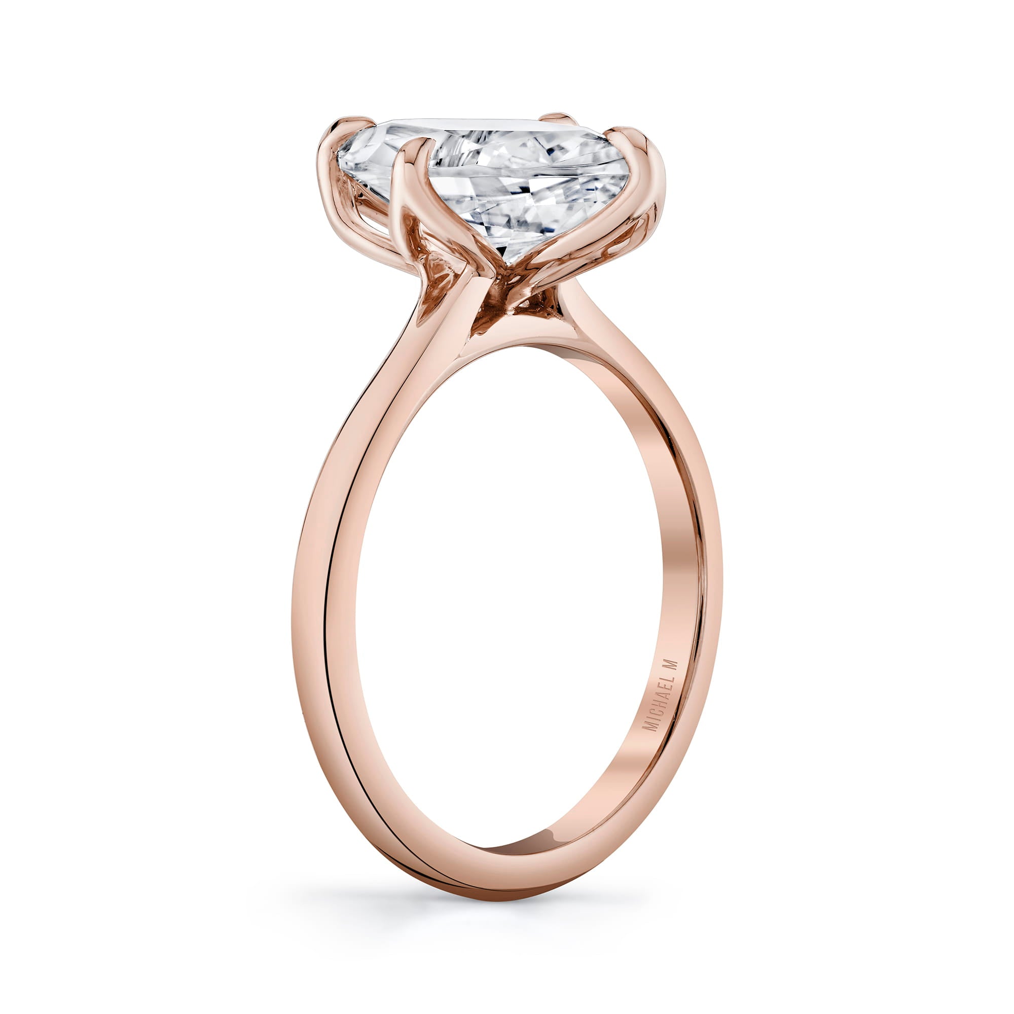 MICHAEL M Engagement Rings Tulip R849 High Polished