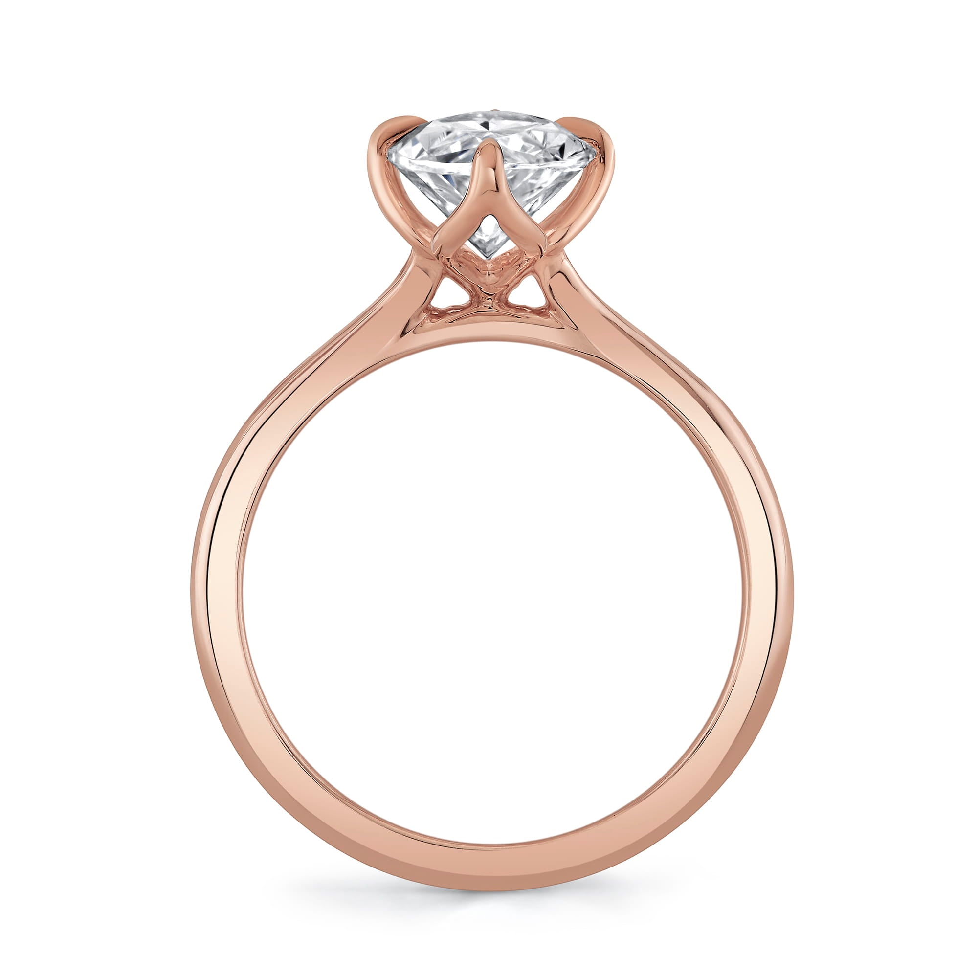 MICHAEL M Engagement Rings Tulip R849 High Polished