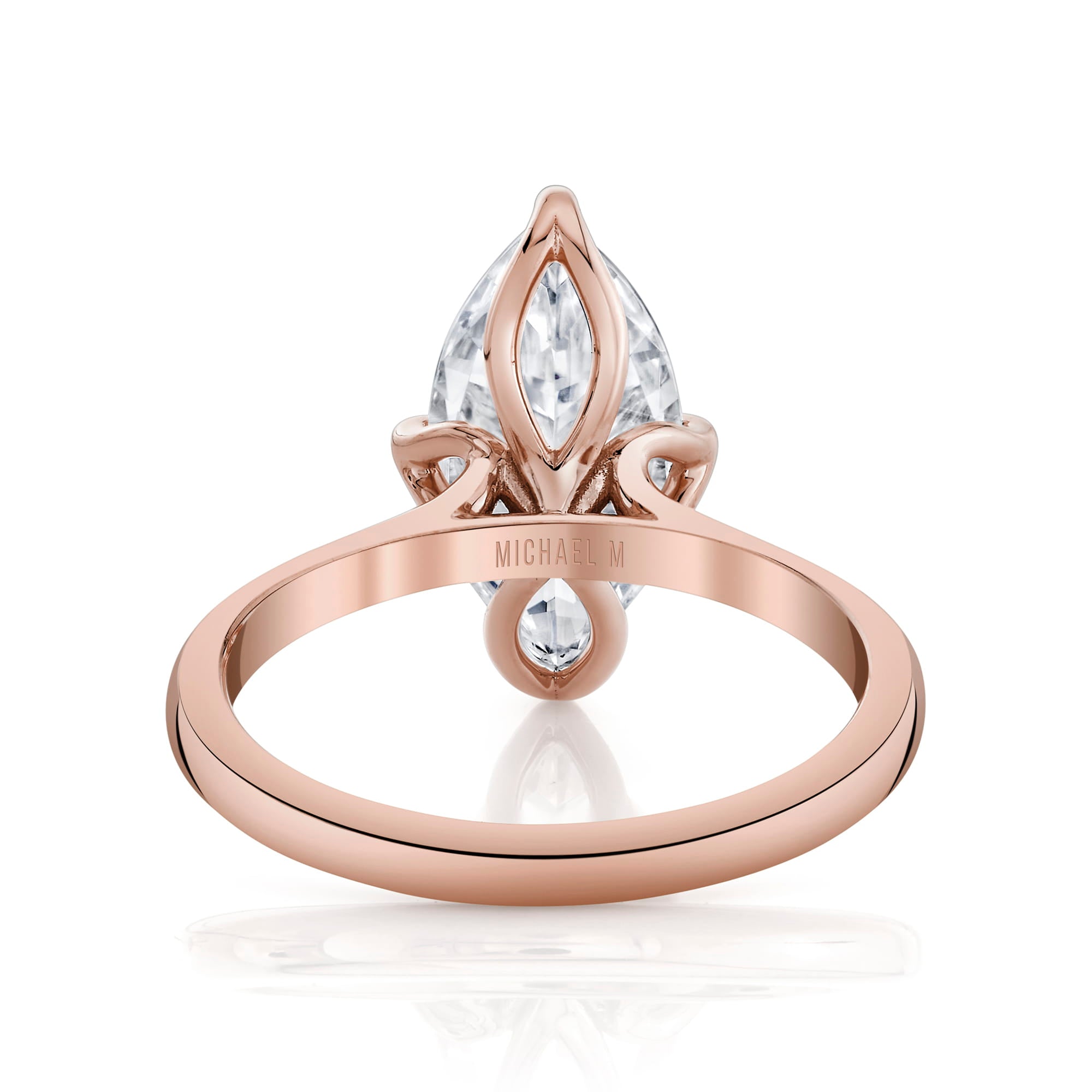 MICHAEL M Engagement Rings Tulip R849 High Polished