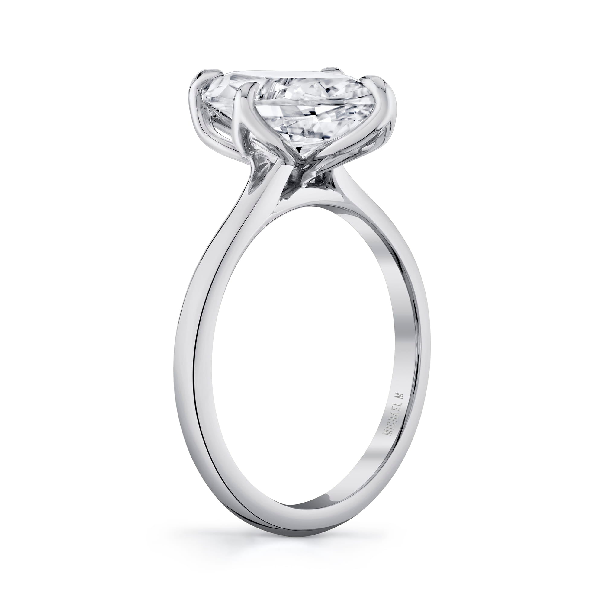 MICHAEL M Engagement Rings Tulip R849 High Polished