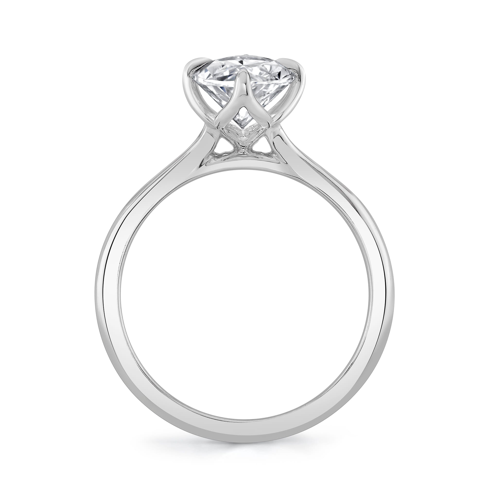 MICHAEL M Engagement Rings Tulip R849 High Polished