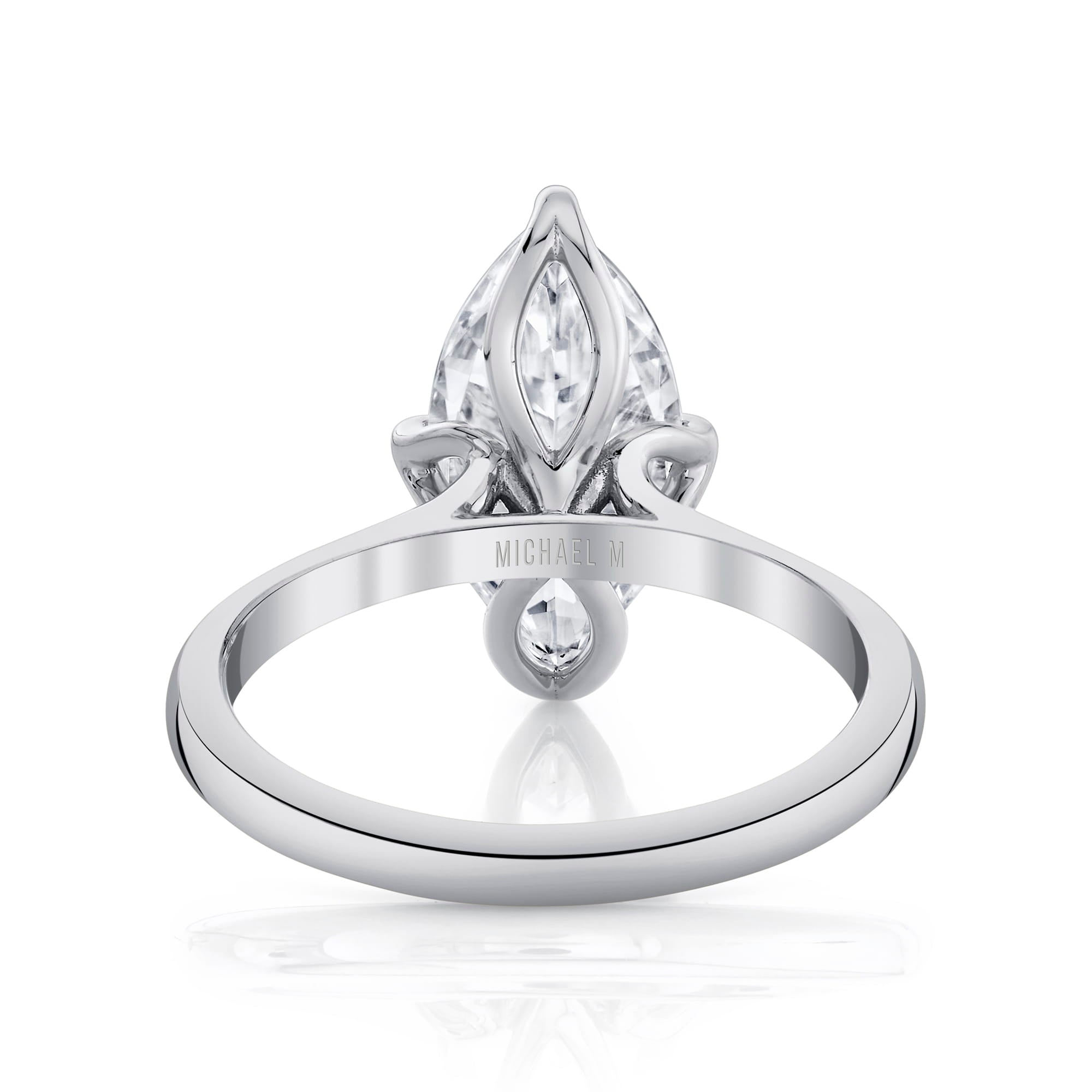 MICHAEL M Engagement Rings Tulip R849 High Polished