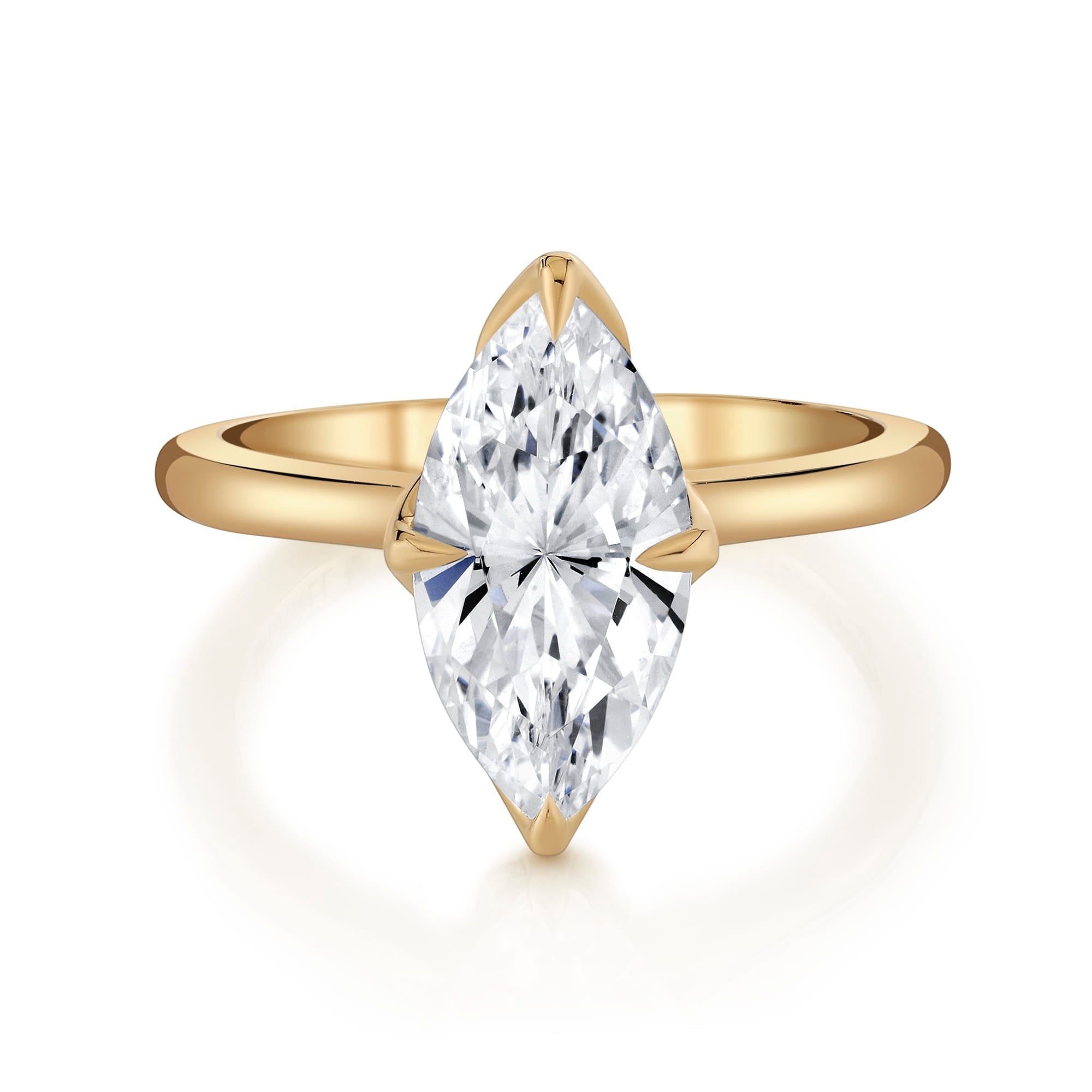 MICHAEL M Engagement Rings Tulip R849 High Polished