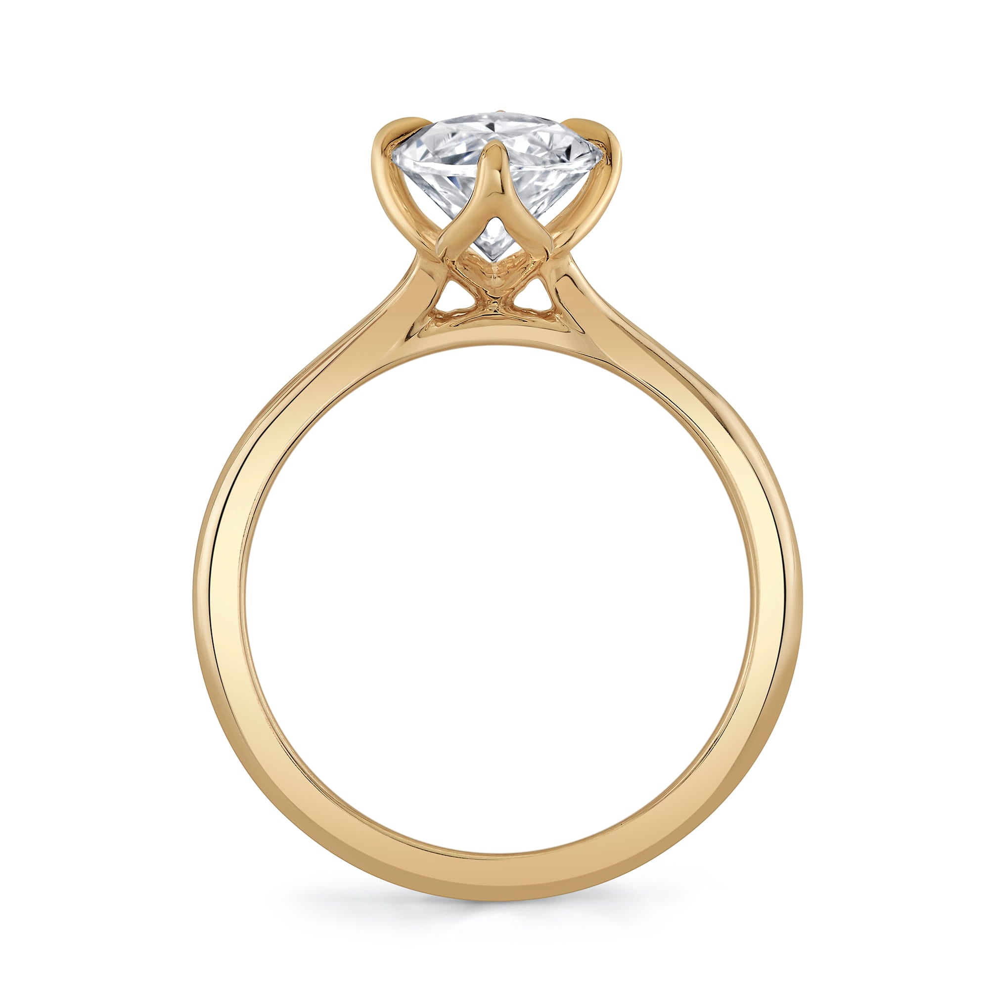 MICHAEL M Engagement Rings Tulip R849 High Polished