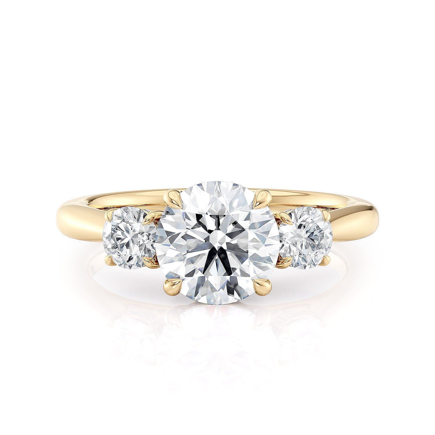 MICHAEL M Engagement Rings Yellow Gold Trinity R805-1.5 R805-1.5 YG