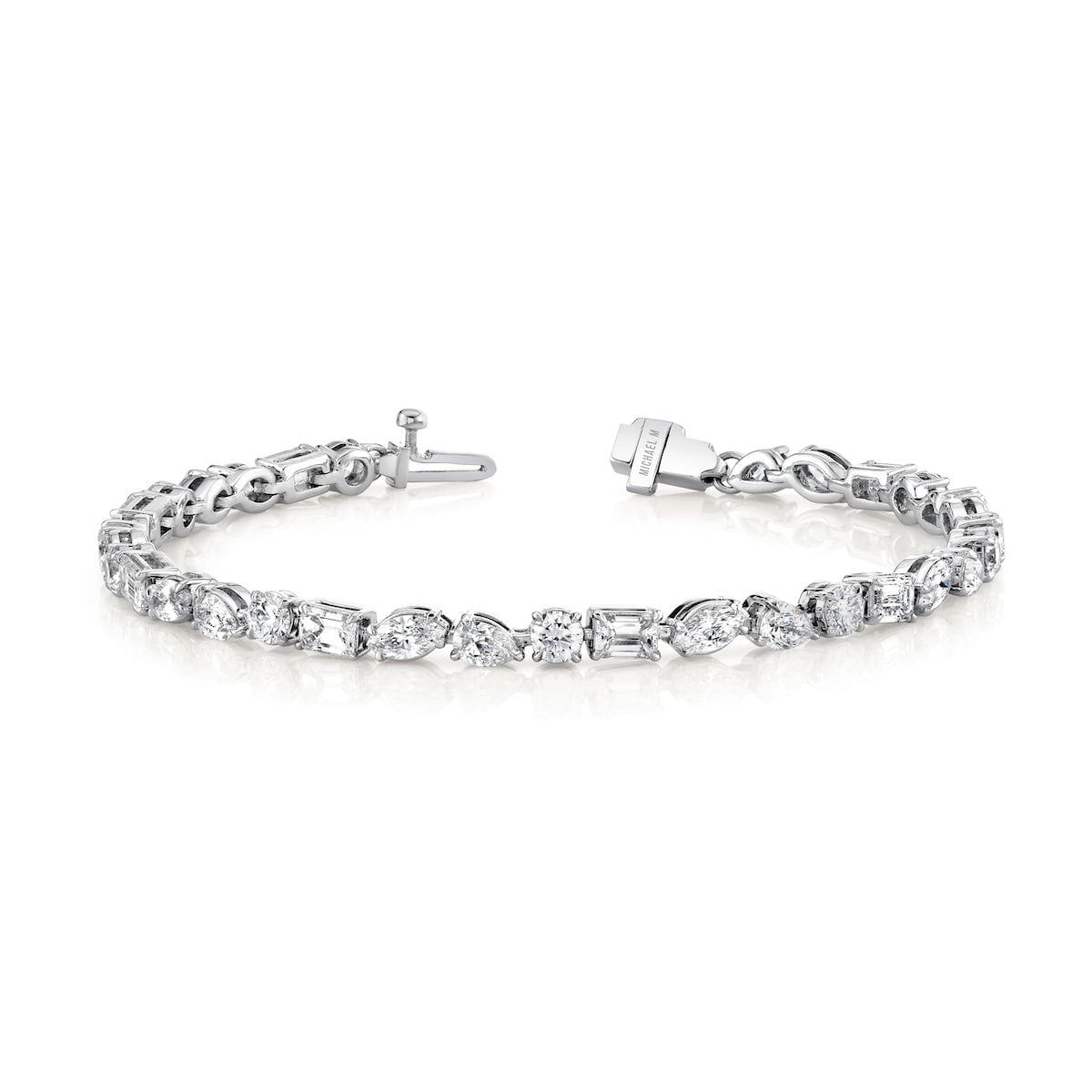 MICHAEL M Fashion Bracelet 14K White Gold Montage Tennis Bracelet