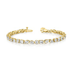 MICHAEL M Fashion Bracelet 14K Yellow Gold Montage Tennis Bracelet