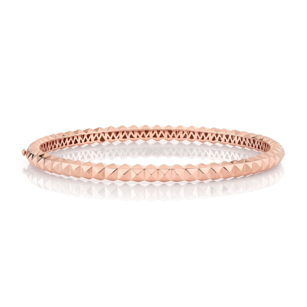 MICHAEL M Fashion Bracelets 14K Rose Gold Men's Tetra 3D Bracelet